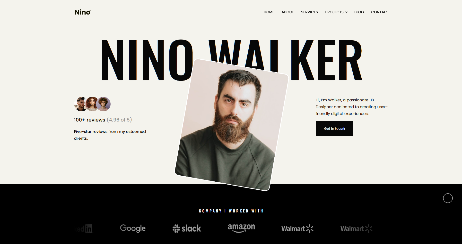 Nino Walker – UX Designer Portfolio