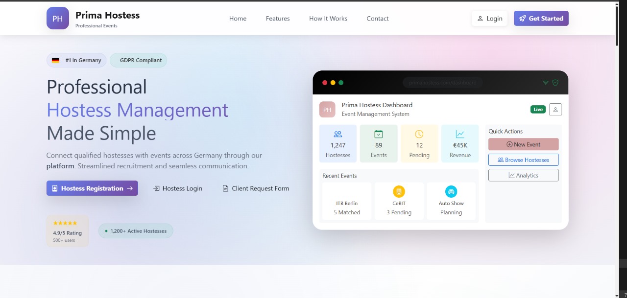 ProHost – Professional Hostess Management